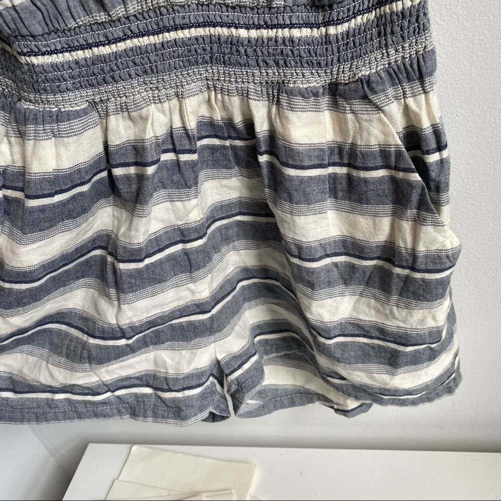 Madewell Blue/White Striped Yucatán Romper - Picture 4 of 9